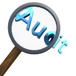 Clipart showing an audit icon
