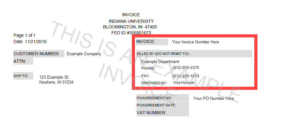 IU invoice top screen shot